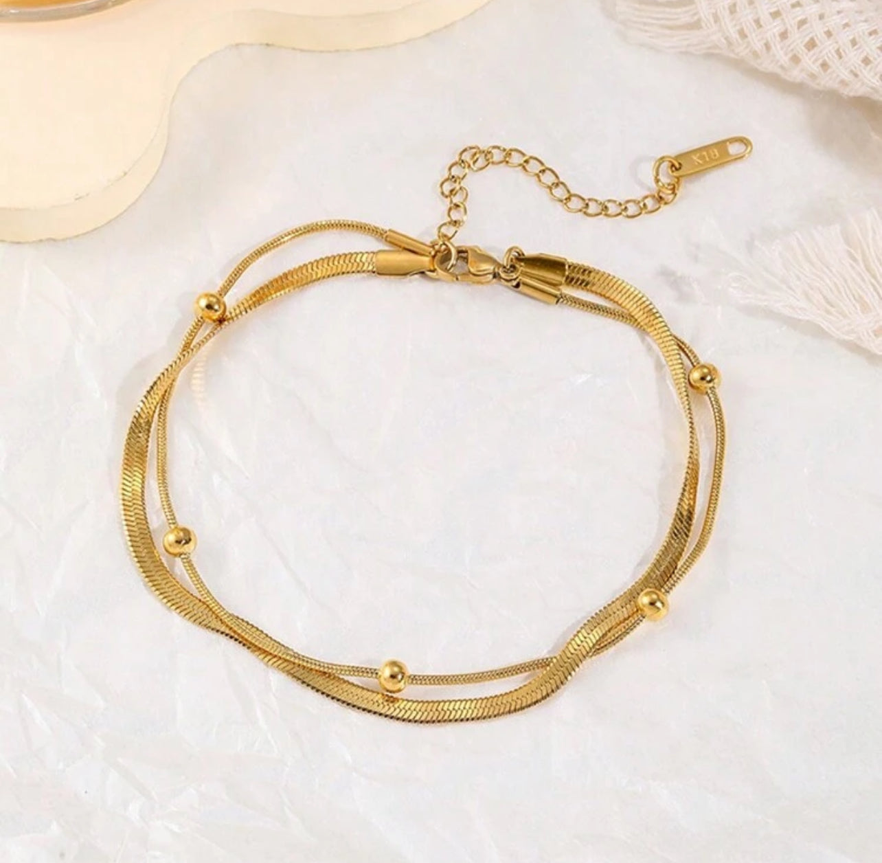 Double Stud Anklet