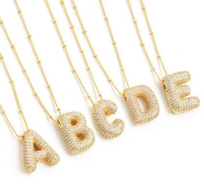 Bubble Letter Neckalace image 1
