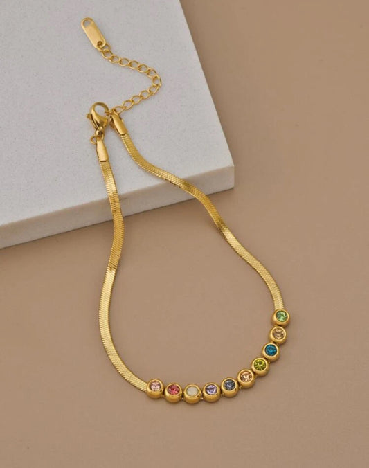Spring Rainbows Anklet