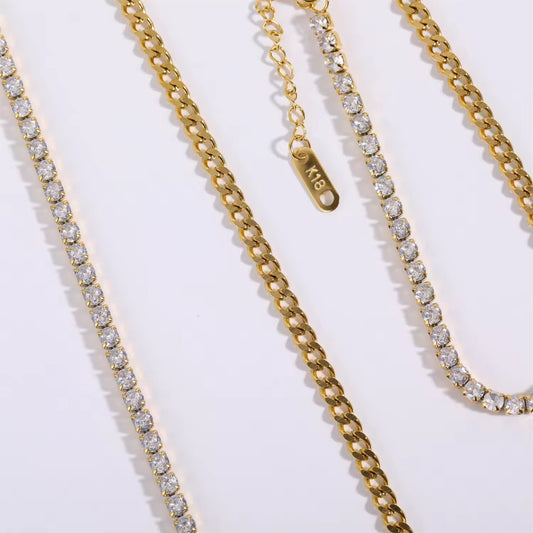 Dazzled an chained  necklace  image 1