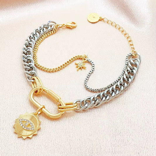 Golden Eye Charm Bracelet