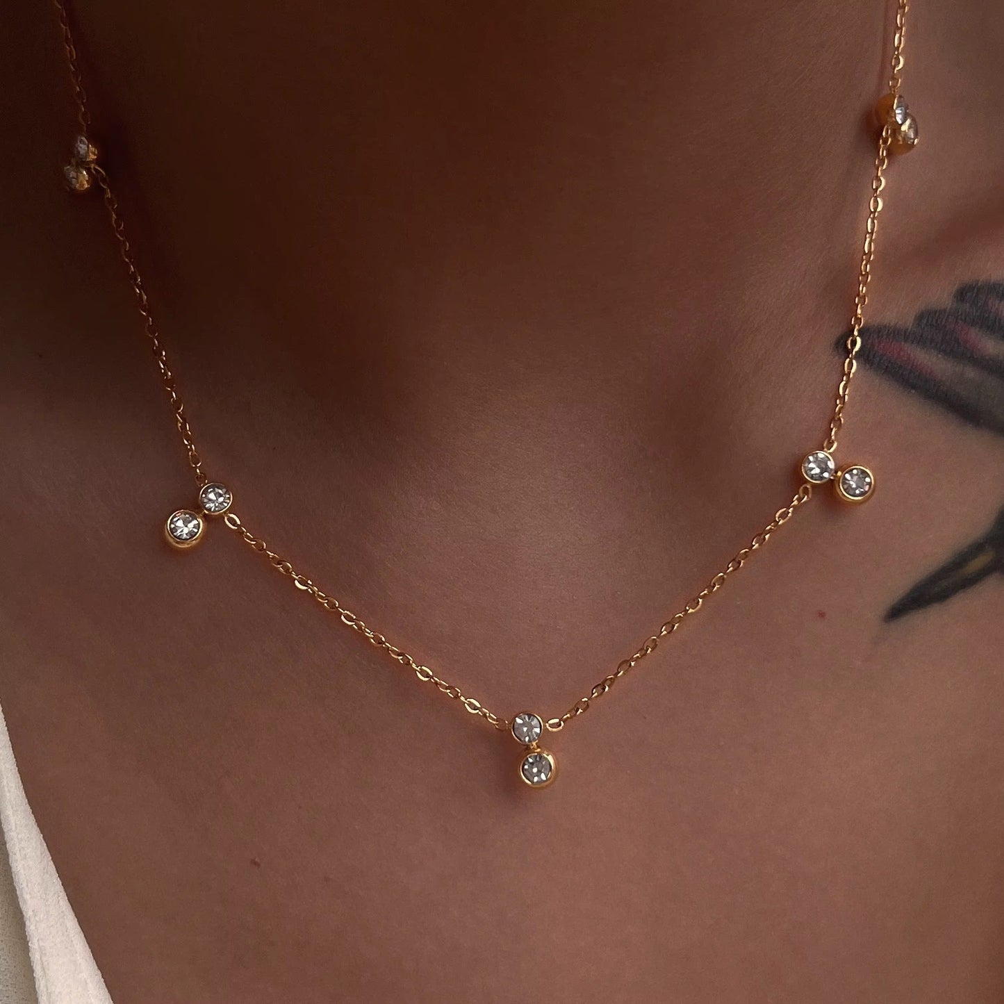 Teardrop Diamonds Necklace
