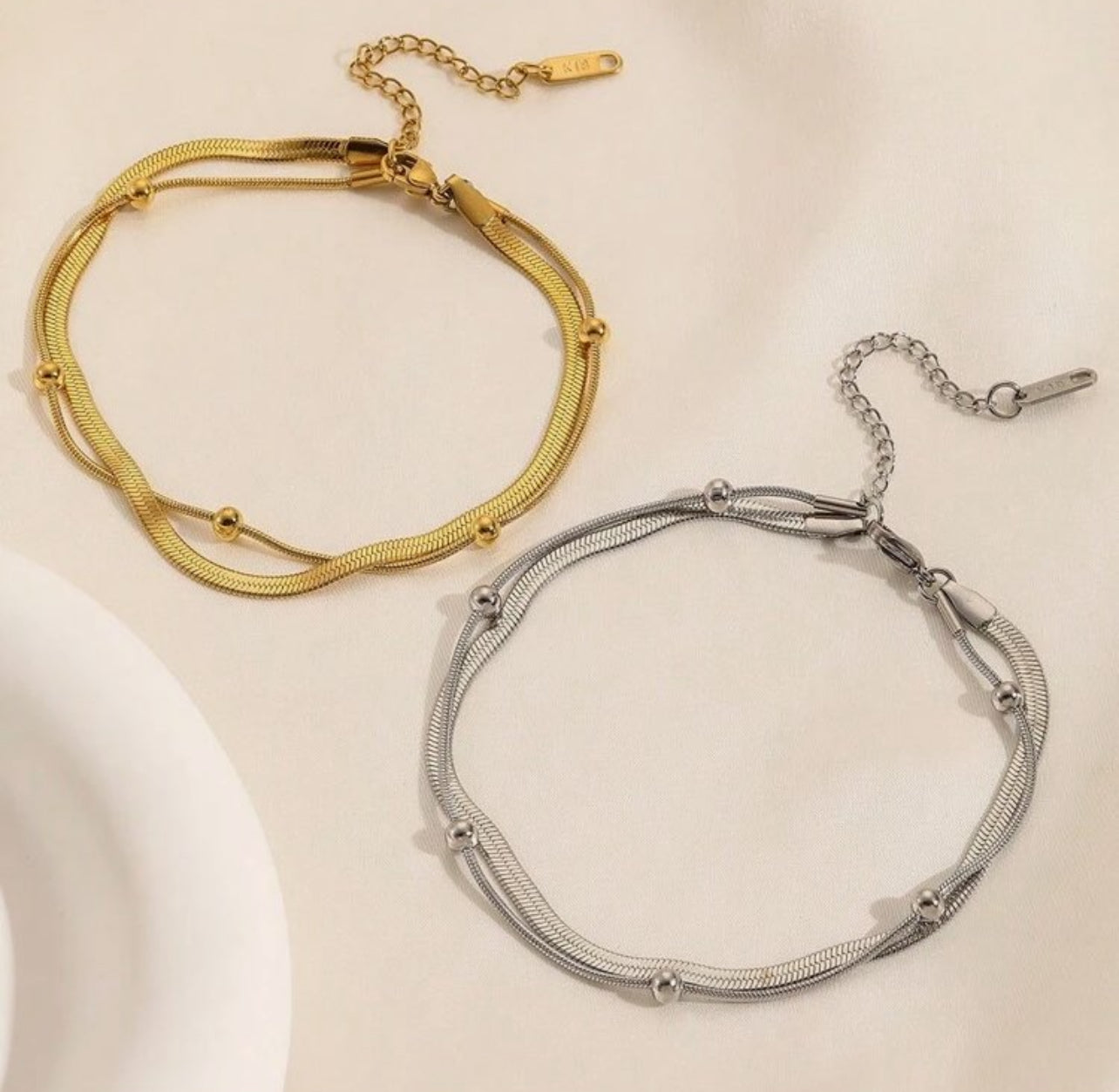 Double Stud Anklet