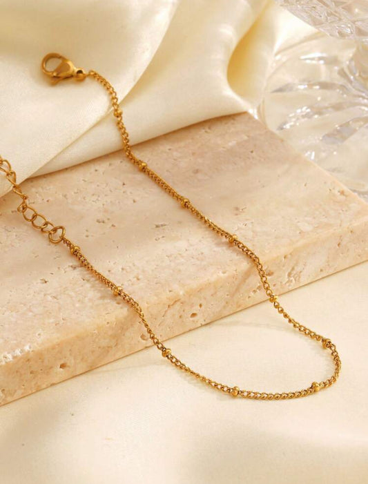 Dainty Studed Anklet